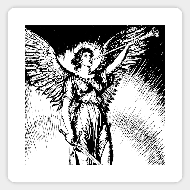 The Last Angel Sticker by Urban_Vintage